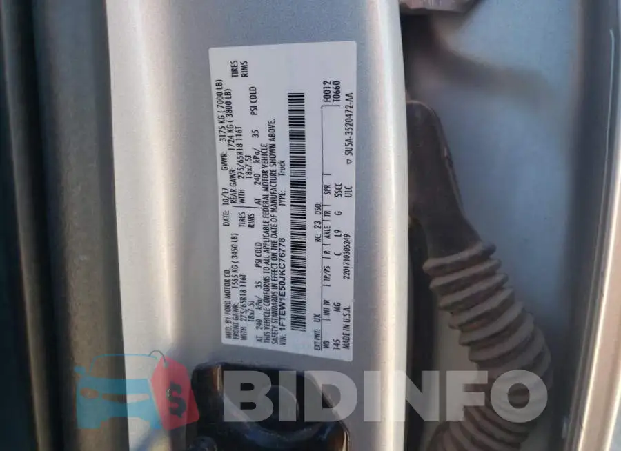 1FTEW1E50JKC76778 Photo# 12