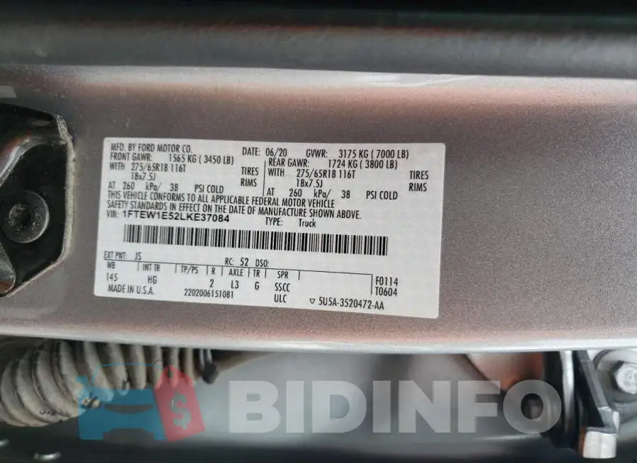 1FTEW1E52LKE37084 Photo# 12
