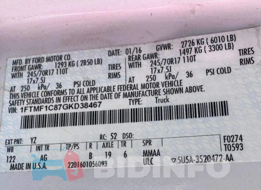 1FTMF1C87GKD38467 Photo# 10