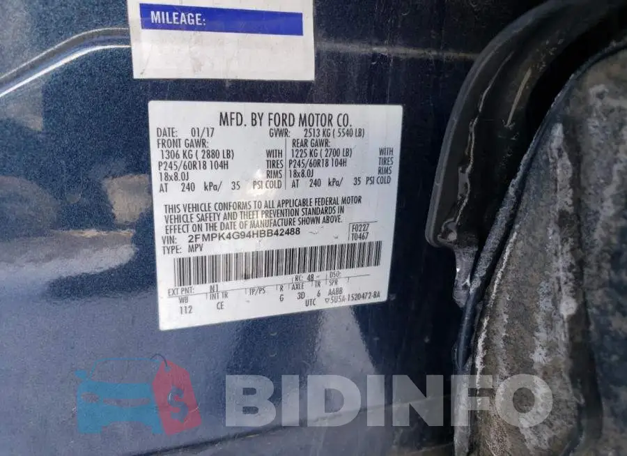 2FMPK4G94HBB42488 Photo# 13