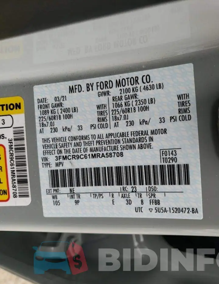 3FMCR9C61MRA58708 Photo# 12