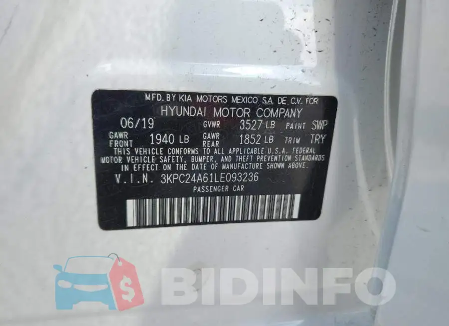 3KPC24A61LE093236 Photo# 12