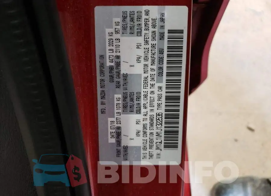 JM1GL1VM1J1322536 Photo# 12