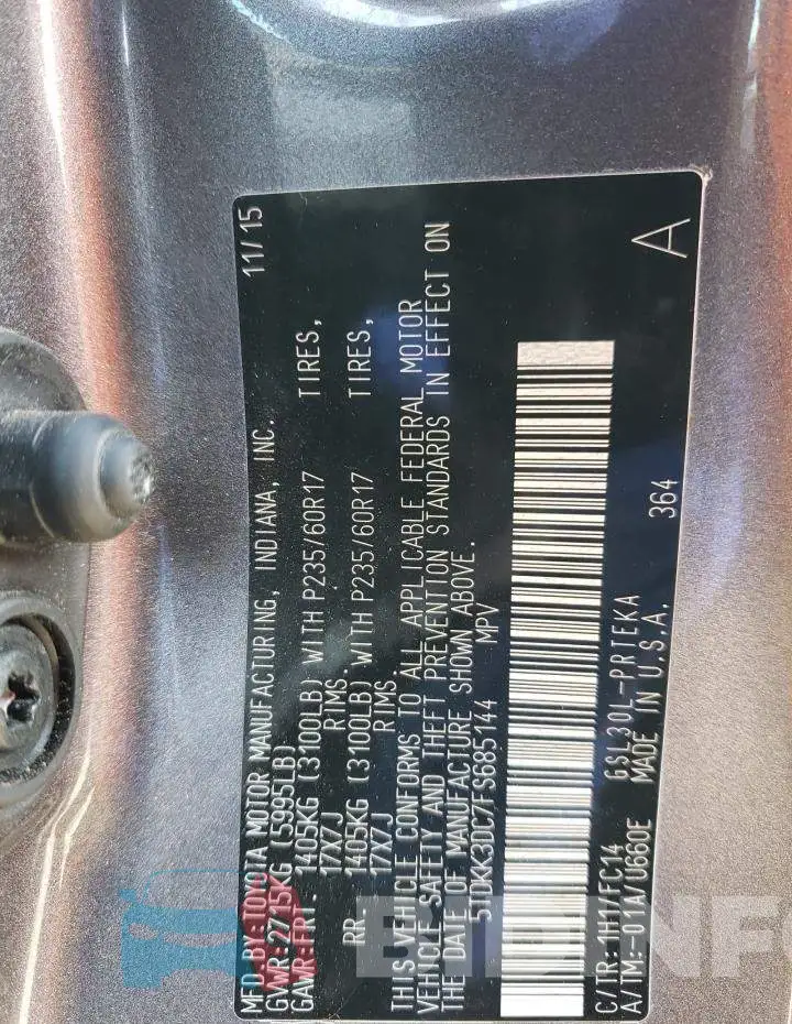 5TDKK3DC7FS685144 Photo# 13