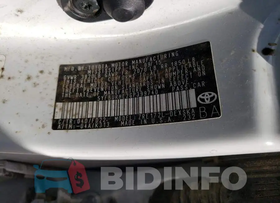 5YFBURHE2GP399740 Photo# 14