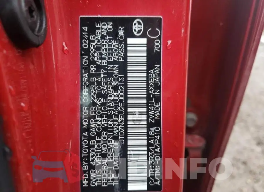 JTDZN3EU2EJ002131 Photo# 13