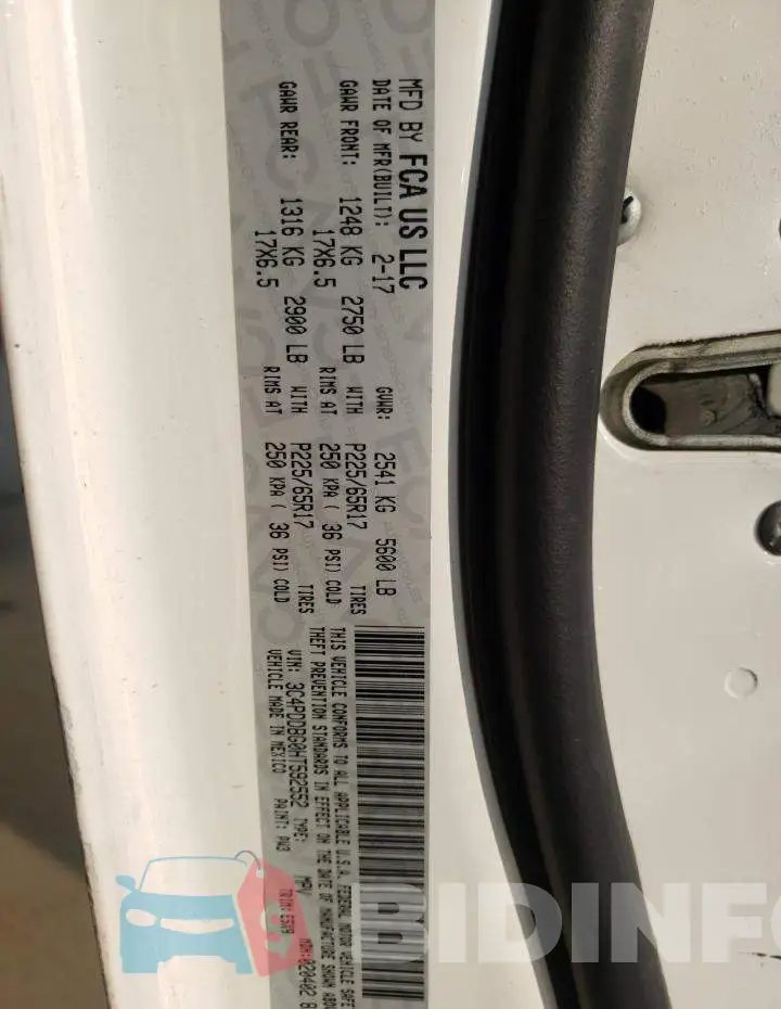 3C4PDDBG0HT592552 Photo# 13
