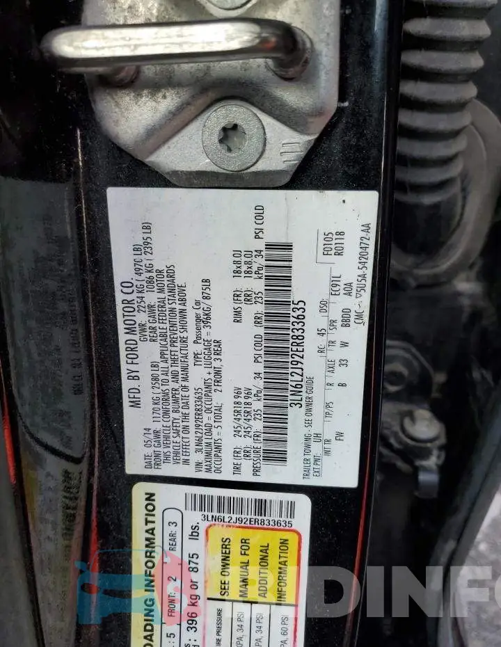 3LN6L2J92ER833635 Photo# 12