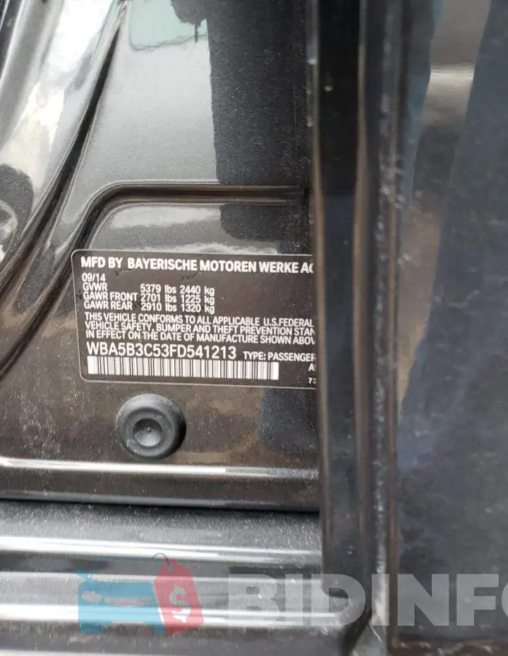 WBA5B3C53FD541213 Photo# 13