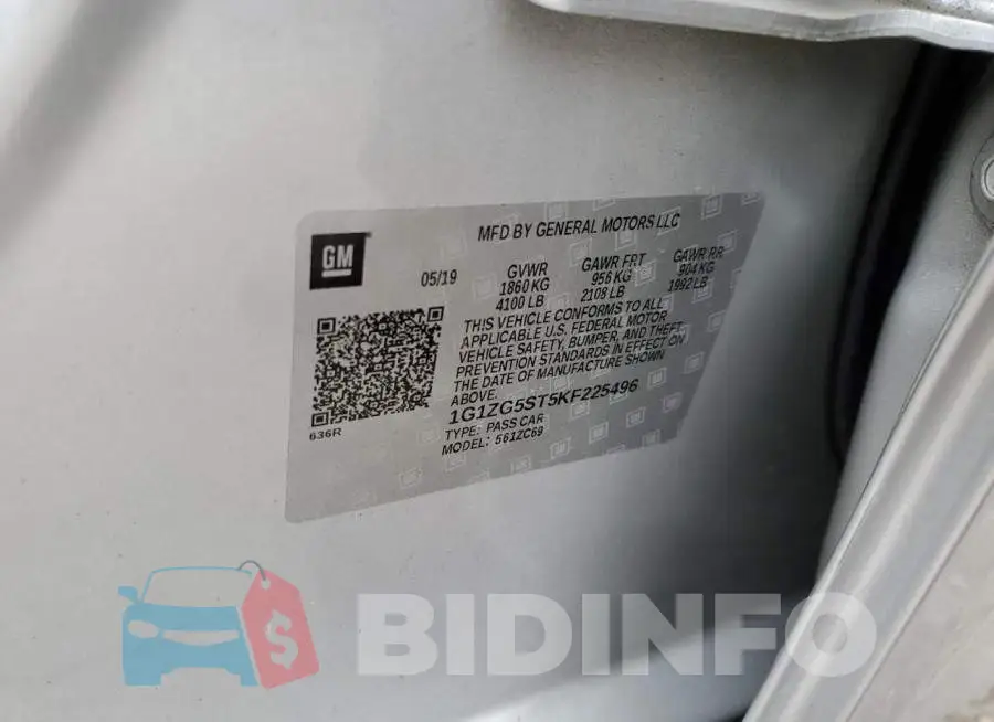 1G1ZG5ST5KF225496 Photo# 12