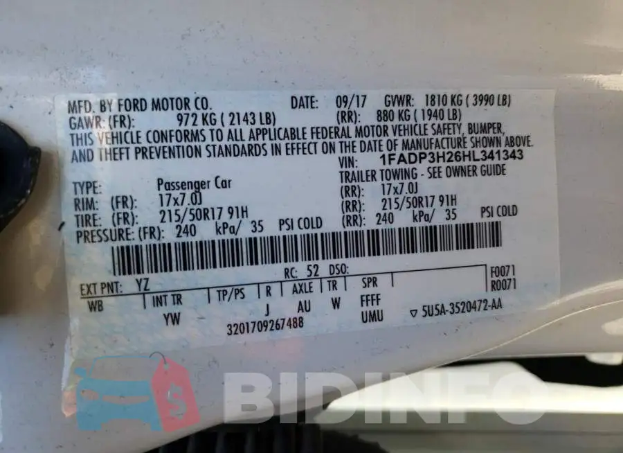 1FADP3H26HL341343 Photo# 13