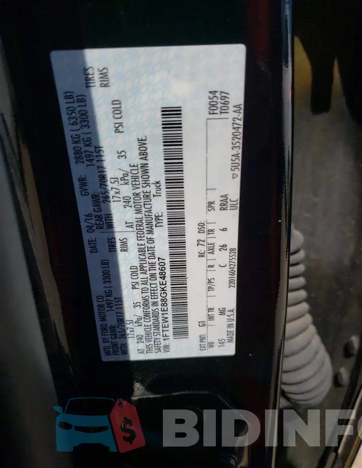 1FTEW1E88GKE48607 Photo# 13