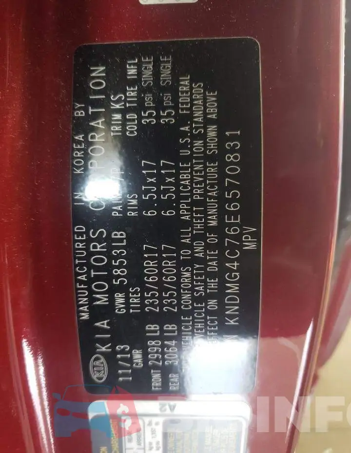 KNDMG4C76E6570831 Photo# 14
