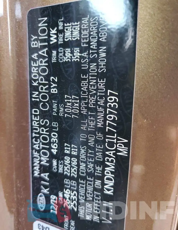 KNDPM3AC1L7797397 Photo# 10