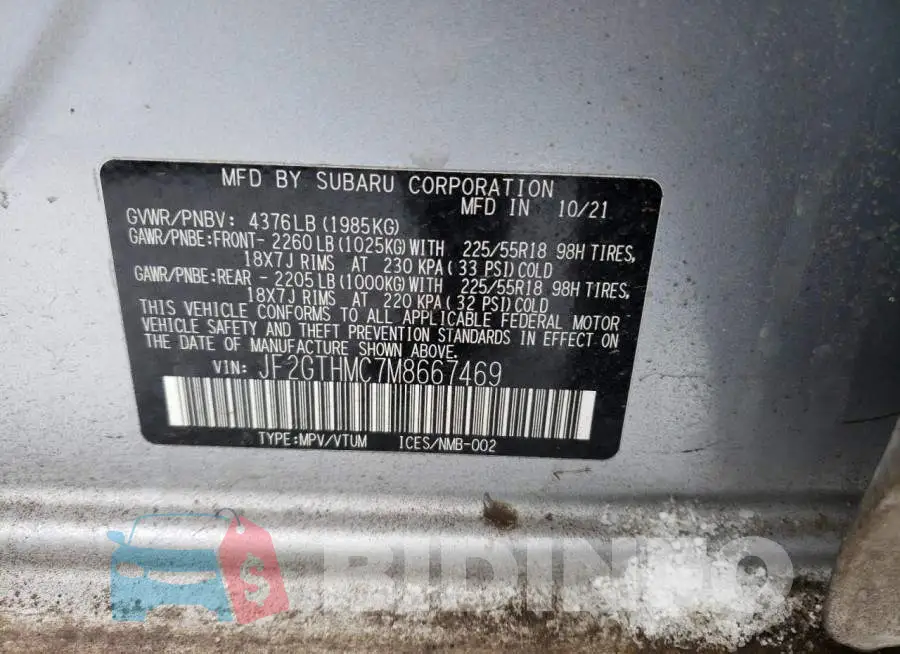 JF2GTHMC7M8667469 Photo# 12