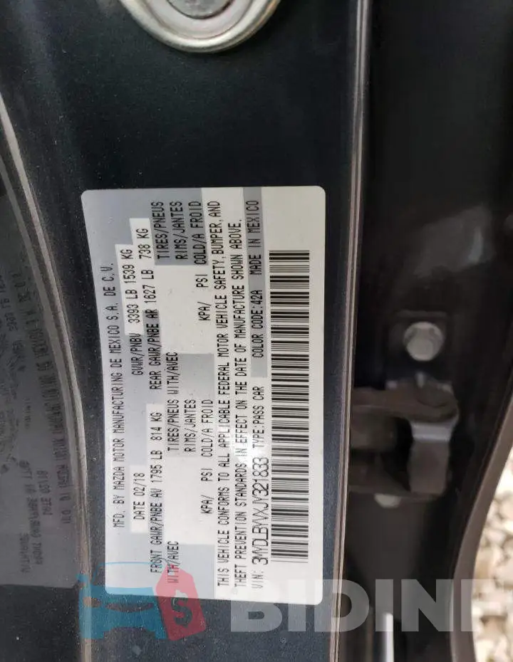 3MYDLBYVXJY321833 Photo# 13