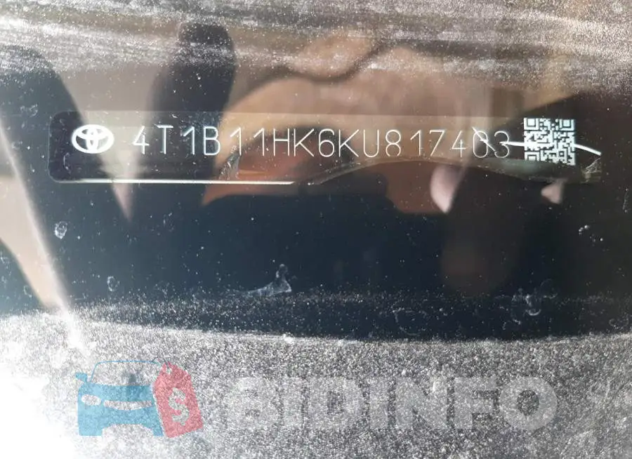 4T1B11HK6KU817403 Photo# 12