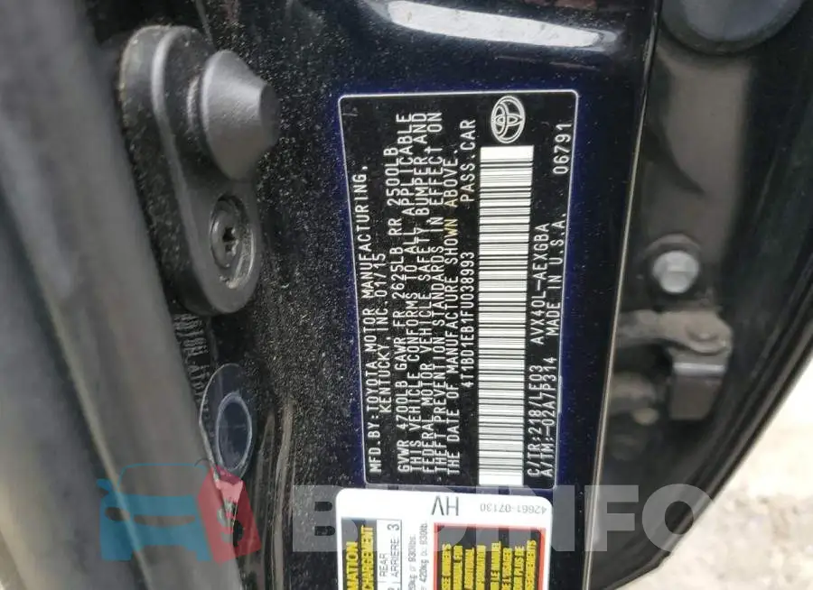 4T1BD1EB1FU038993 Photo# 13
