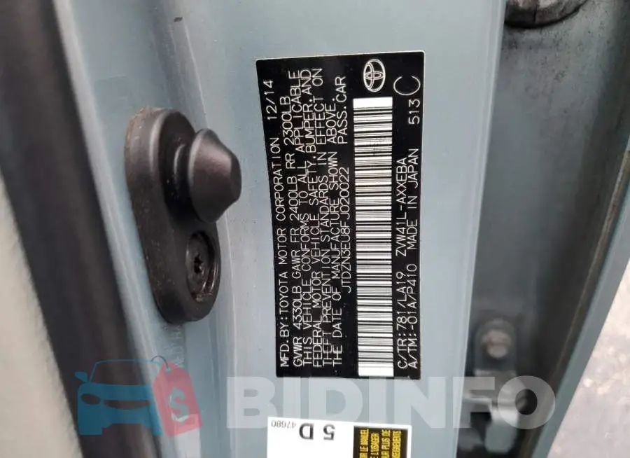 JTDZN3EU8FJ020022 Photo# 12