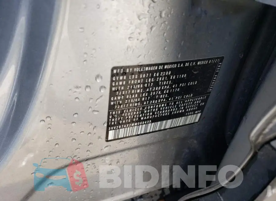 3VV2B7AX2MM068439 Photo# 12
