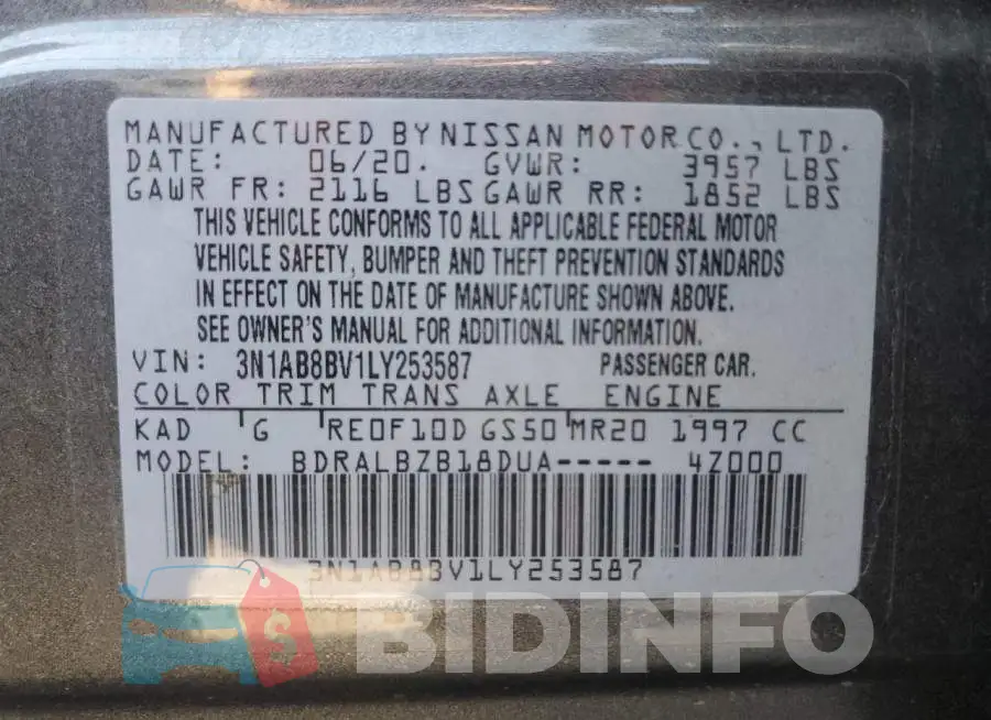 3N1AB8BV1LY253587 Photo# 12