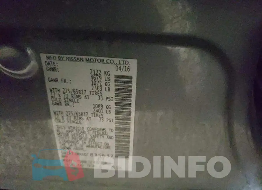 5N1AT2MVXGC835637 Photo# 13