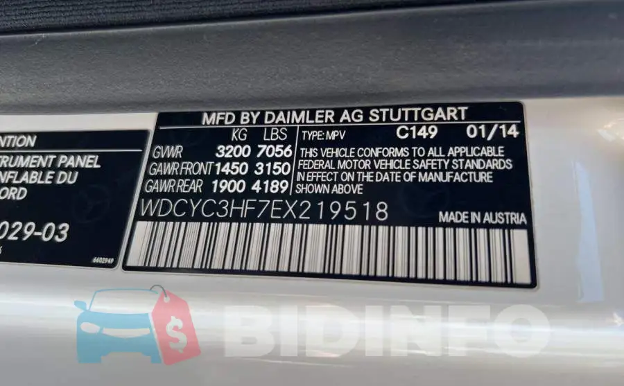WDCYC3HF7EX219518 Photo# 10