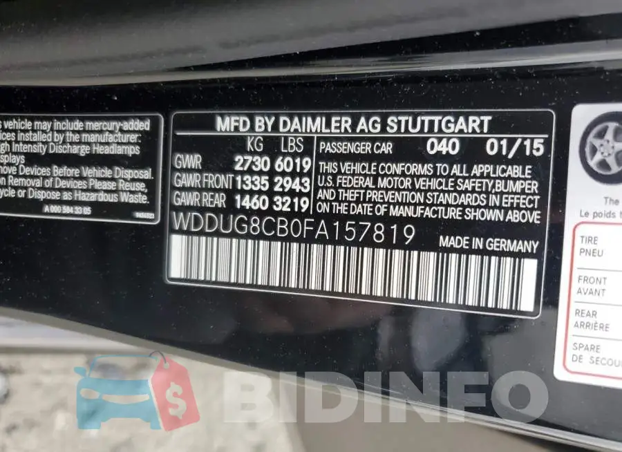 WDDUG8CB0FA157819 Photo# 12