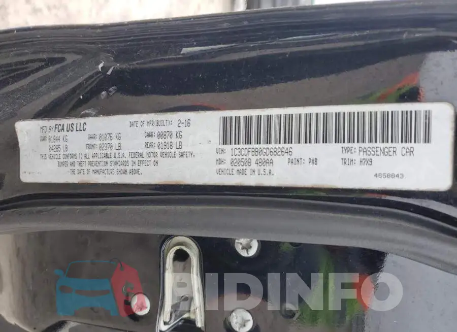1C3CDFBB0GD682646 Photo# 12