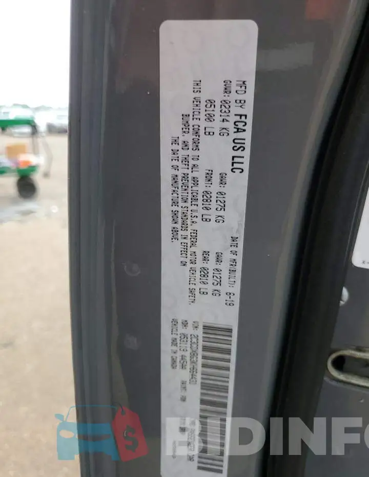 2C3CDXBG3KH664431 Photo# 13
