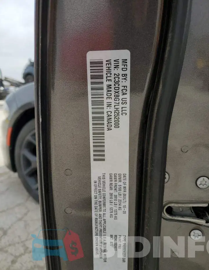 2C3CDXBG7LH252000 Photo# 12