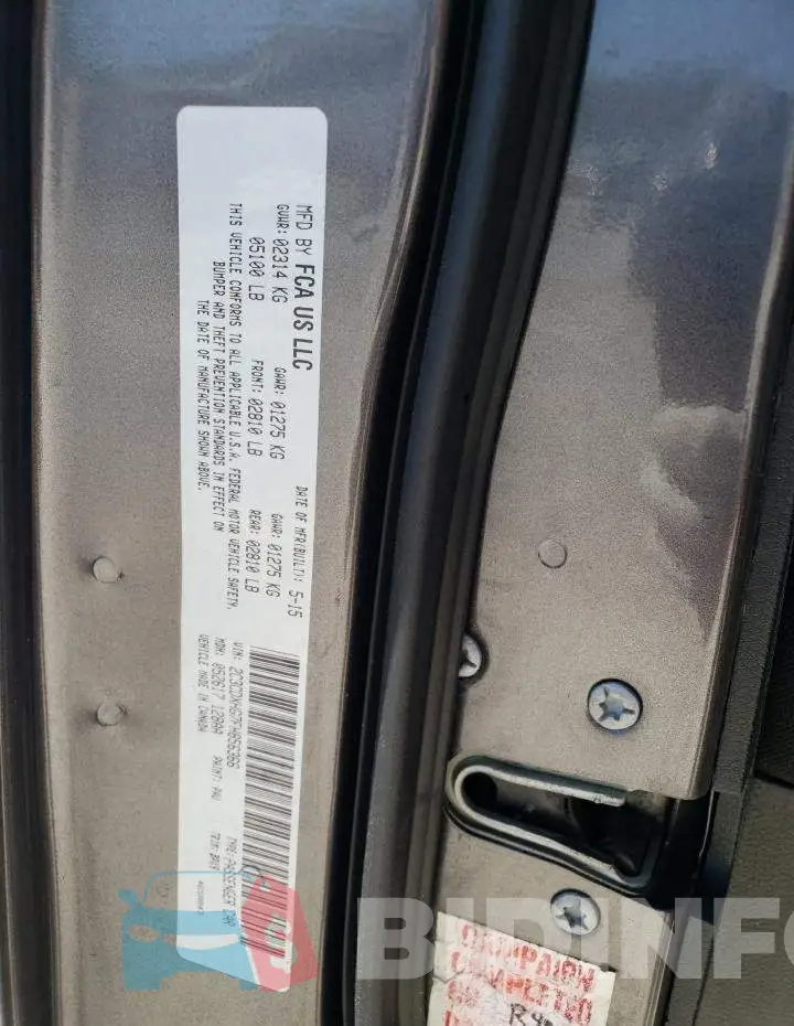 2C3CDXHG7FH856366 Photo# 12
