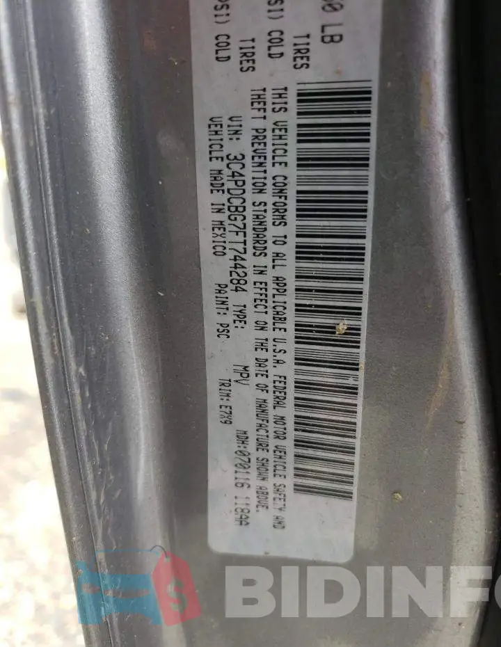 3C4PDCBG7FT744284 Photo# 14