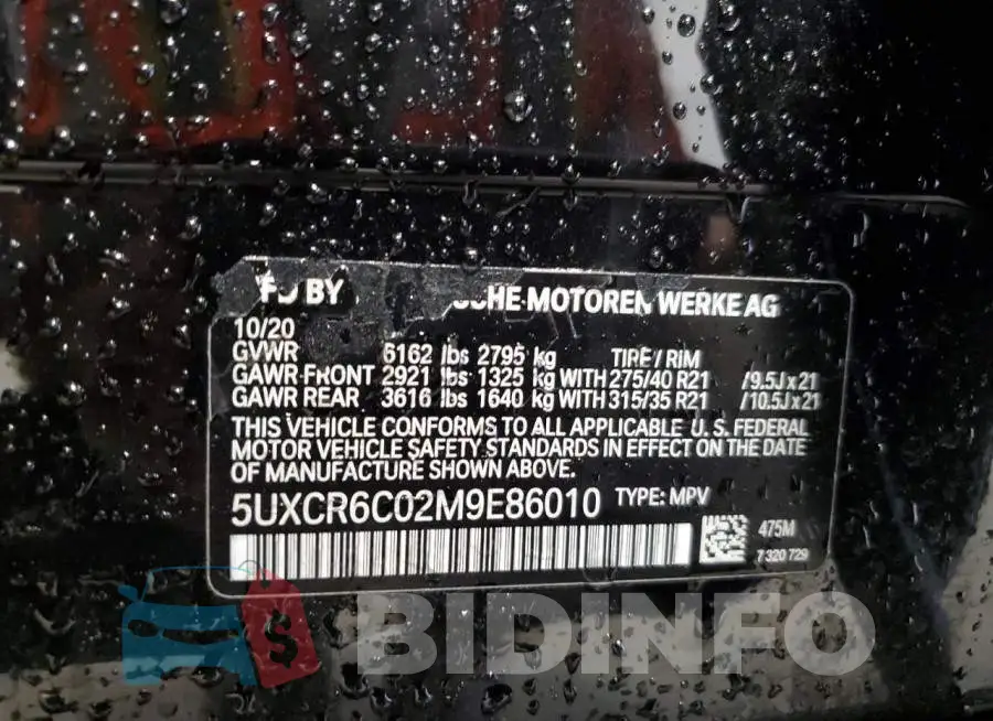 5UXCR6C02M9E86010 Photo# 13