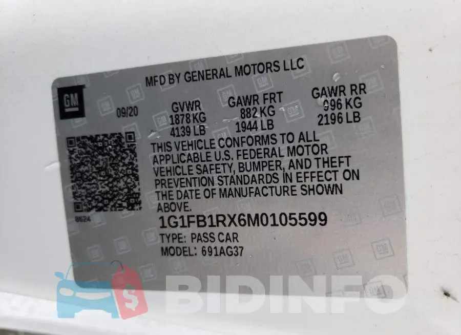 1G1FB1RX6M0105599 Photo# 12