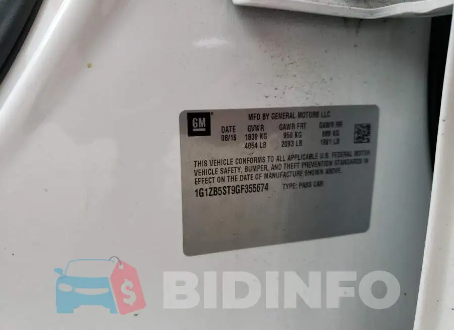 1G1ZB5ST9GF355674 Photo# 12