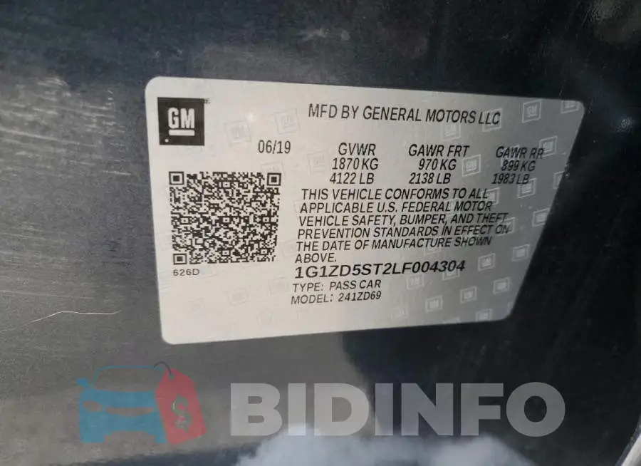 1G1ZD5ST2LF004304 Photo# 12