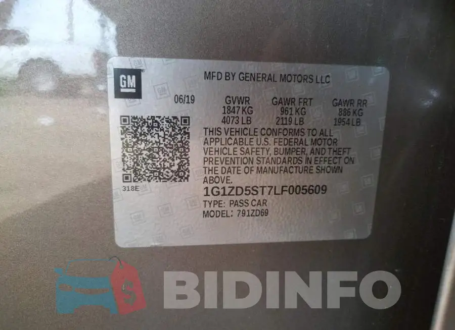 1G1ZD5ST7LF005609 Photo# 12