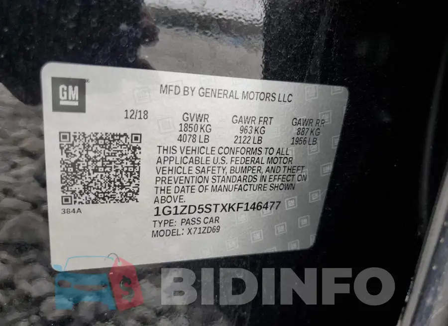 1G1ZD5STXKF146477 Photo# 12