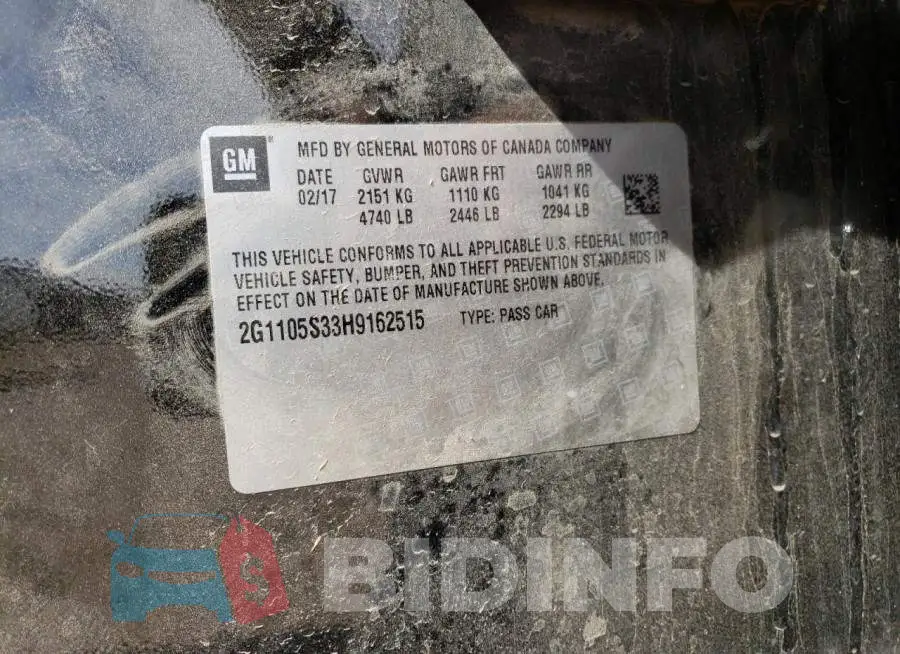 2G1105S33H9162515 Photo# 12