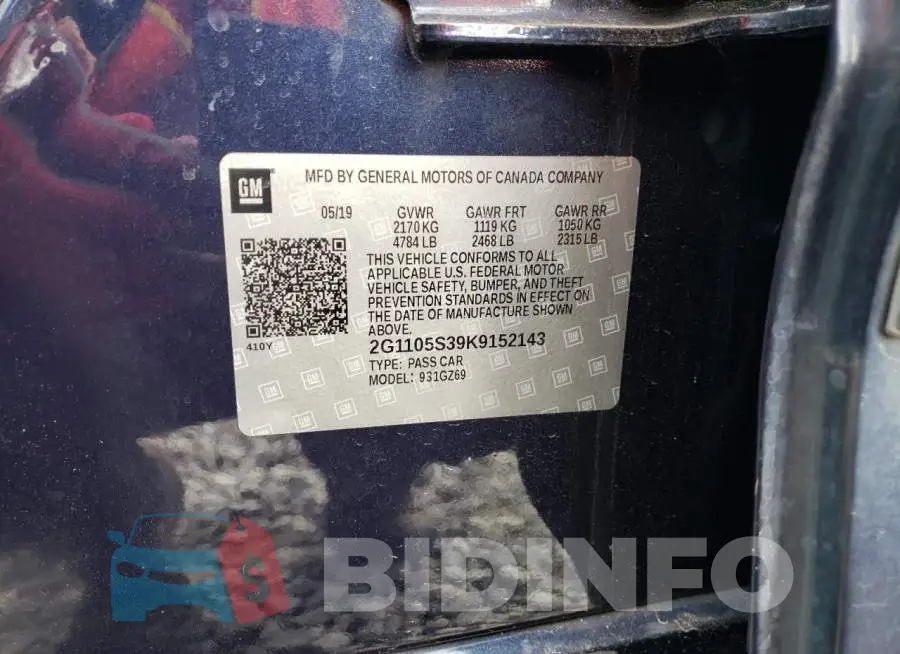 2G1105S39K9152143 Photo# 13