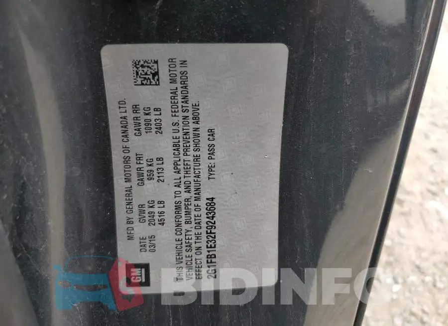 2G1FB1E32F9243684 Photo# 12