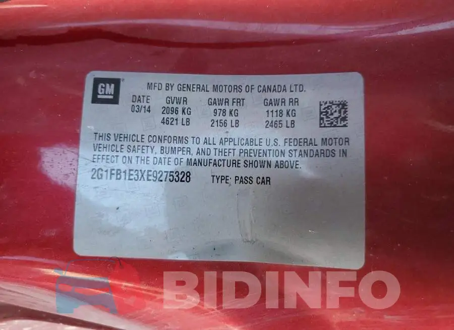 2G1FB1E3XE9275328 Photo# 12