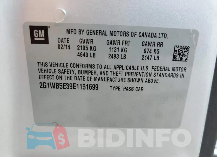 2G1WB5E39E1151699 Photo# 12