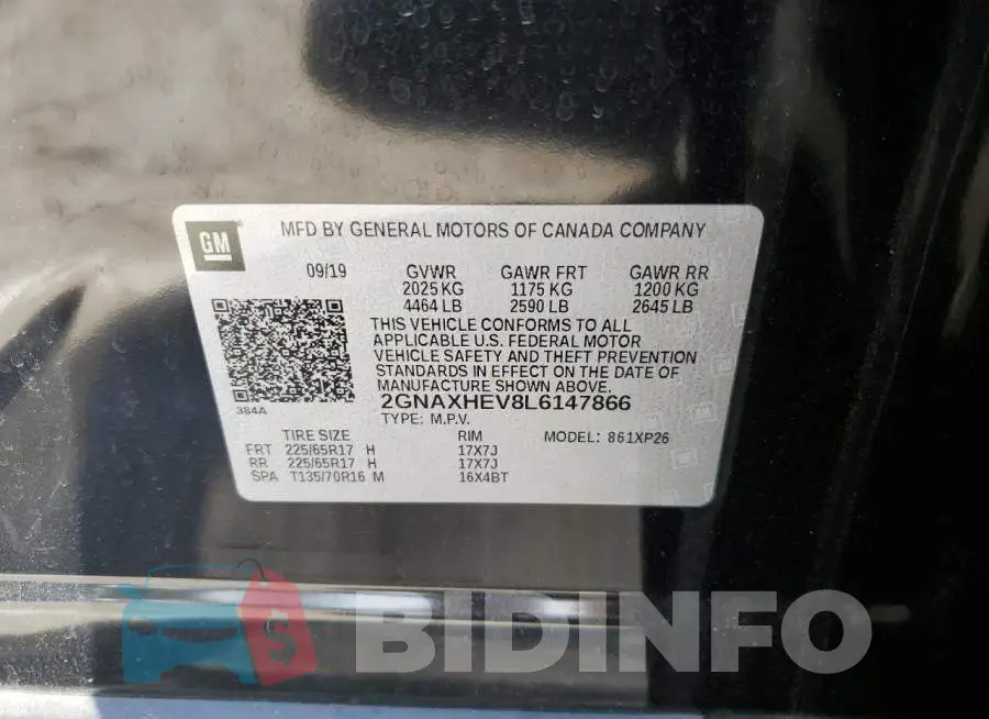2GNAXHEV8L6147866 Photo# 12