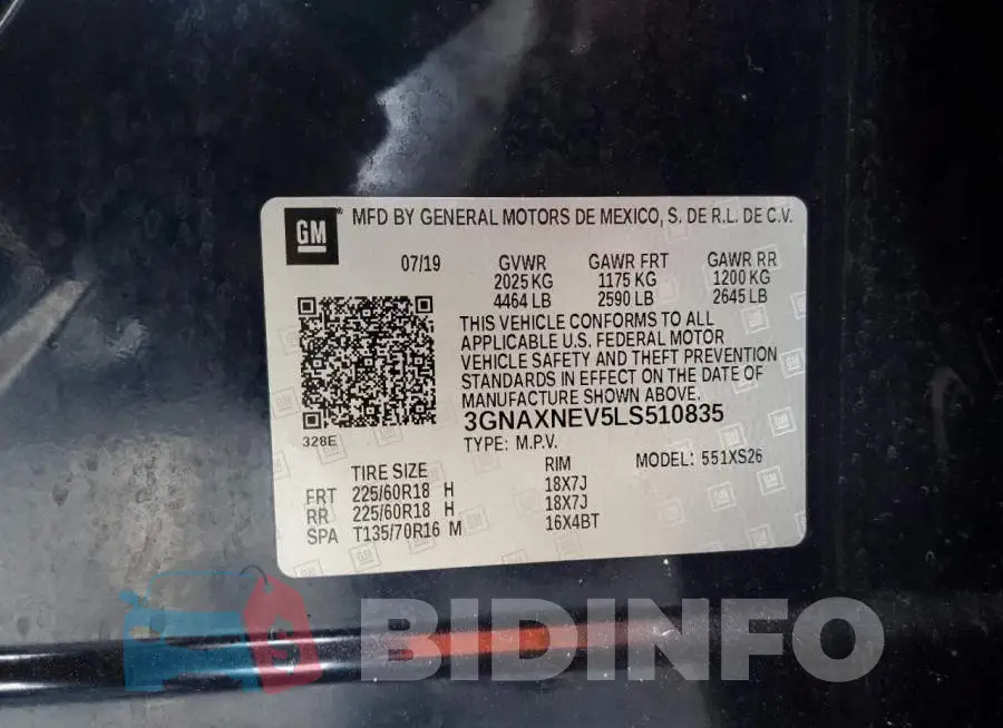 3GNAXNEV5LS510835 Photo# 12