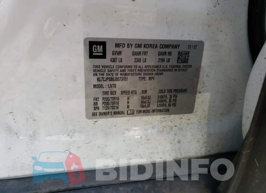 KL7CJPSB6JB573151 Photo# 13