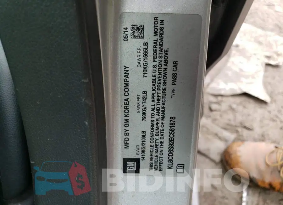 KL8CD6S92EC561878 Photo# 12