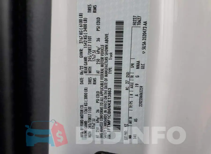 1FTMF1CB6NKE13863 Photo# 12