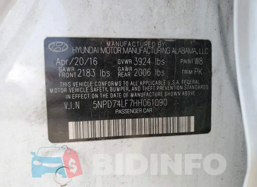 5NPD74LF7HH061090 Photo# 13